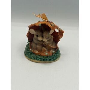 Charming Tails Weather The Storm Mice Under Leaf Figurine Dean‎ Griff 97/722
